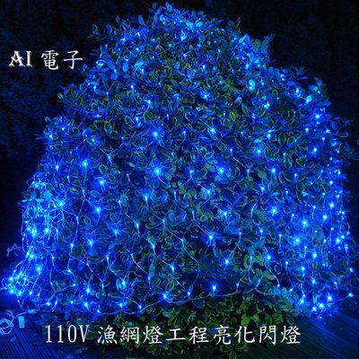 【AI電子】*110V LED網燈彩燈 2*3米 漁網燈工程亮化閃燈