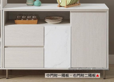 【N D Furniture】台南在地家具-TL木心板拼美耐皿石紋4尺收納岩板餐櫃下座YH