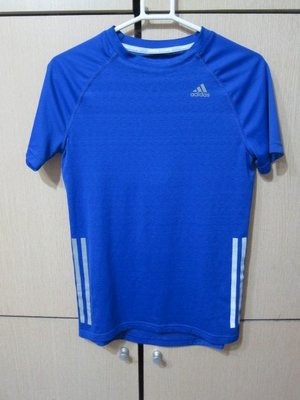 衣市藍~adidas climacool running 女短袖排汗T恤 (M~藍~) (220801)