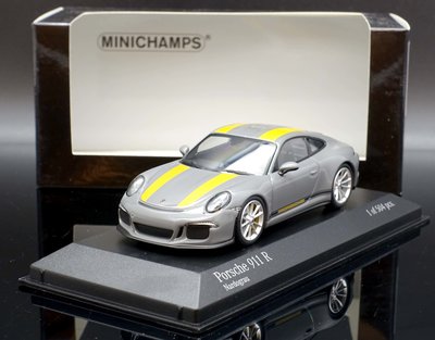 【M.A.S.H】現貨特價  Minichamps 1/43 Porsche 911 (991) R 2016 grey