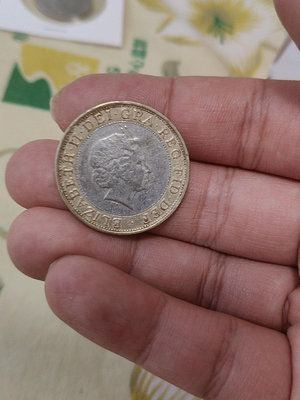 【二手】 1999年英國兩鎊，流通品相，非666 紀念幣 硬幣 錢幣【經典錢幣】