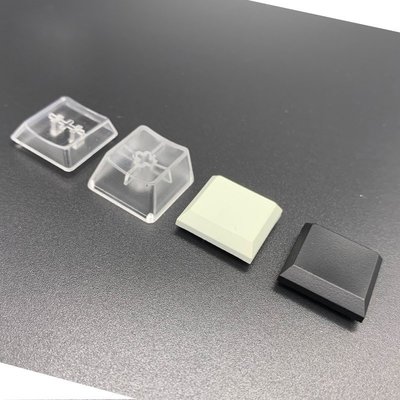 凱華kailh巧克力矮軸機械鍵盤專用鍵帽黑白色透明DIY超薄鍵帽/8只~特價