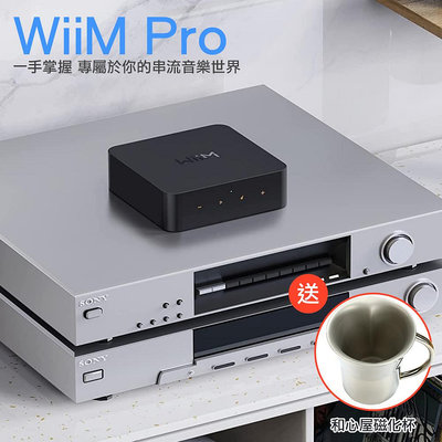 WiiM Pro 串流音樂播放器 (贈送: WiiM語音遙控器+和心屋磁化杯乙個)