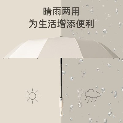 雨傘折疊24骨雨傘全自動男女加大遮陽防曬防紫外線傘