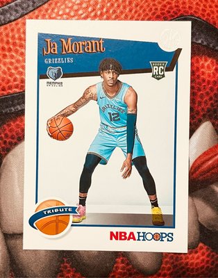 2019-20 Panini NBA Hoops JA MORANT RC #297 Rookie Tribute Card Marant Grizzlies