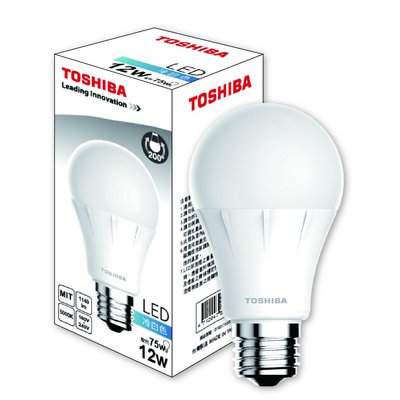 TOSHIBA 東芝12W LED燈泡 台灣製造 E27燈座 全電壓
