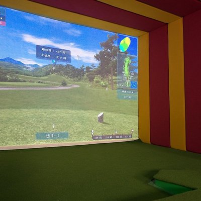 特賣-室內高爾夫智能模擬器體驗館體育運動場地項目互動大型娛樂設備廠
