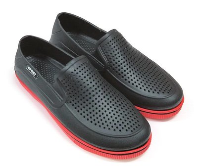 韓版時尚休閒鞋 防水透氣 黑紅