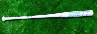 棒球世界 全新BRETT平衡型F16慢速壘球木棒白色款式6折