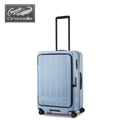 【Crocodile】鱷魚 24吋日系煞車輪 行李箱/旅行箱(藍色08424) 【威奇包仔通】