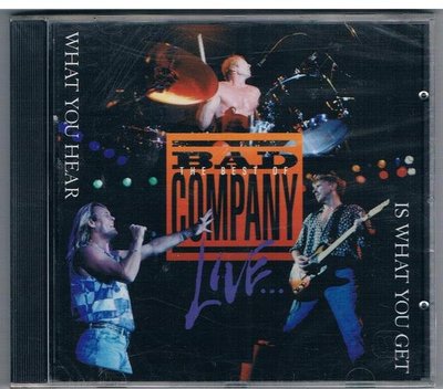 [鑫隆音樂]西洋CD-壞公司BAD COMPANY:現場演唱名曲精選 (7567923072)全新/免競標