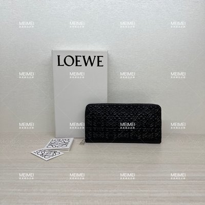 30年老店 預購 LOEWE Repeat zip around wallet 長夾 拉鍊 黑色 皮夾 C499T12X05