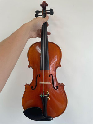 89號 4/4泰樂純手工小提琴音質好 市價6萬高級烏木配件 新加坡尼龍弦 外觀很新 已換德國溫特尾繩 歐料音柱