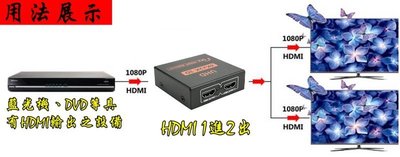 HDMI一進二出 1進2出 1.4版 1入2出 HDMI1進2出 HDMI1入2出