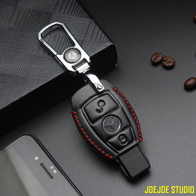 JOEJOE STUDIO【】賓士benz汽車鑰匙套 C級 Glc260 2018 E300 E200 E300 GLC 梅賽德斯鑰匙包