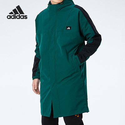 Adidas/愛迪達正品新款男子舒適長款休閑防風衣運動外套GM4451
