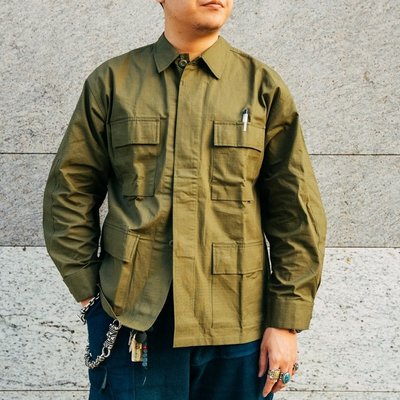 BTO 日本【HOUSTON】TN1 BDU軍裝長袖四口袋作戰襯衫外套