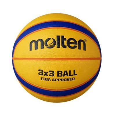 【綠色大地】MOLTEN 3x3 籃球 合成皮籃球 三對三專用 3對3籃球 深溝 比賽級 B33T5000 室內籃球
