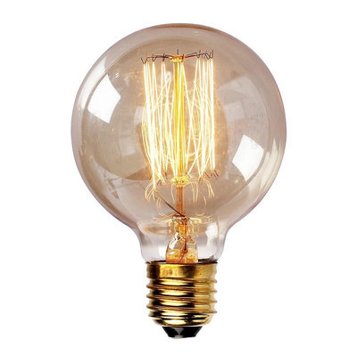 愛迪生燈泡E27螺口復古鎢絲光源創意藝術個性裝潢白熾燈暖光吊燈 G80 G95 G125