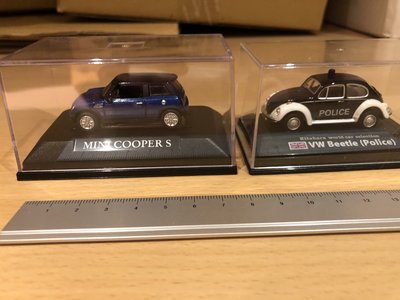 MINI Coopers &amp; VW Beetle 金屬模型汽車