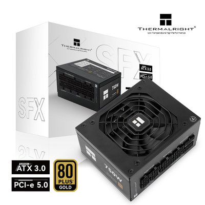 利民THERMALRIGHT 額定750W TGFX750 ATX3.0金牌全模組壓紋線電源