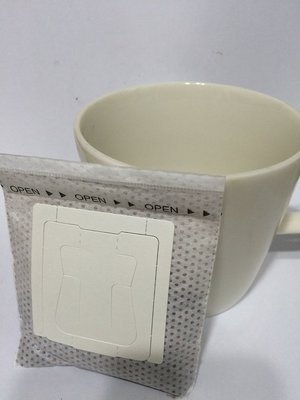 日本專利設計 掛耳式濾掛式濾紙 窄版1入  (尺寸:寬:7.5cm x長: 9cm) 咖啡濾袋