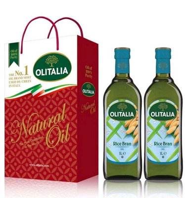 11.22日免運 -- 奧利塔義大利玄米油(1000ml) 2瓶禮盒裝 -- 效期2025年12月