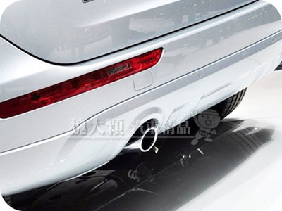 【魏大顆 汽車精品】Audi Q5(09-16)專用 不鏽鋼尾飾管(一組2件) 夾片直插ー排氣管套 白鐵尾管 8R 奧迪