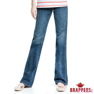 BRAPPERS 女款 個性系列-大喇叭褲-淺藍-靚莎優選