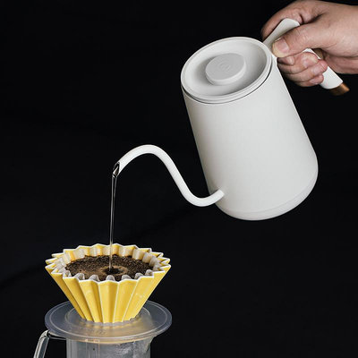 泰摩魚Smart溫控手沖壺 家用細口咖啡壺不銹鋼電熱水壺泡茶控溫壺