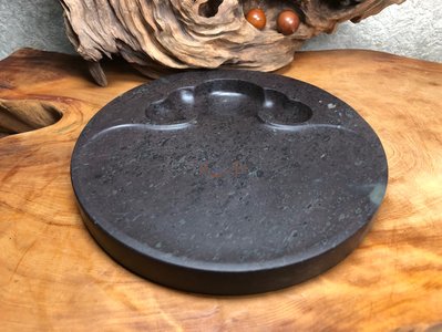 【石之雅】螺溪石 - - 手作硯台 - -「石在如意」 - - T2021-003