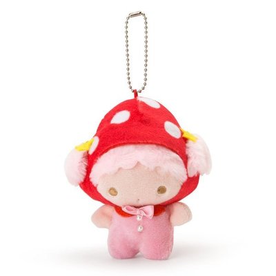 代購現貨  日本三麗鷗 雙子星 LALA 絨毛玩偶吊飾娃娃.蘑菇市集系列