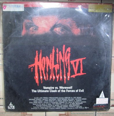 進口LD影碟(美版)~Howling (VI)The Freaks--你妹妹是狼人(6)電影(需專用影碟機播放.非DVD