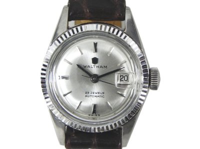機械錶 [WALTHAM-S2026]  WALTHAM-S2026華爾頓[銀面]自動錶-女錶/中性錶