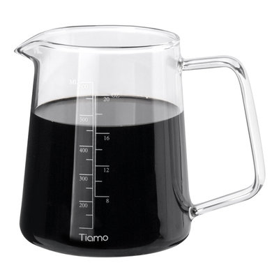 【HG2187】Tiamo 耐熱玻璃咖啡壺量杯 600ml