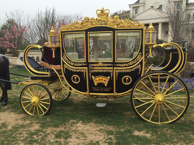 出售英國馬拉馬車歐式觀光馬車婚禮接待活動馬車支持電動馬車