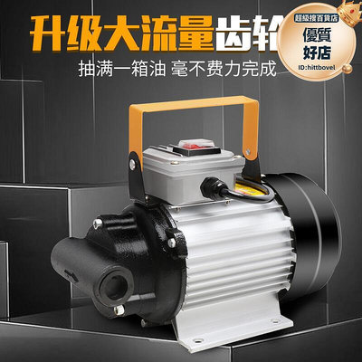 大功率電動抽油泵12V24V220V柴油泵機油液壓油自吸泵齒輪泵加油機
