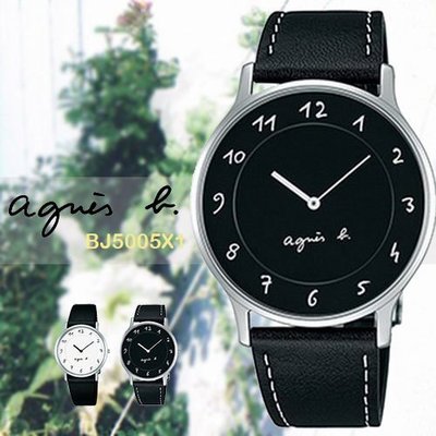 agnes b 設計師手繪風格時尚腕錶-39mm/BJ5005X1/VJ20-K240Z