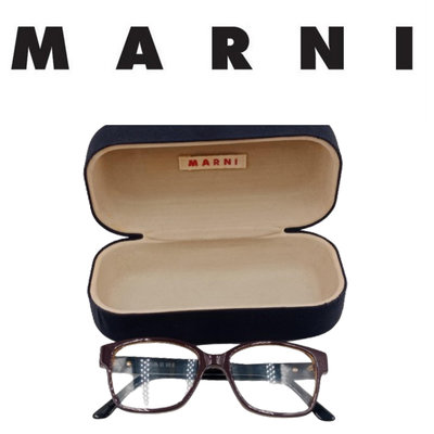 【皮老闆】二手真品 MARNI 鏡框  義大利 製 眼鏡 12