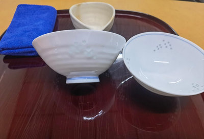日本有田燒 樂山作 白瓷玲瓏茶碗 茶盞 茶杯，