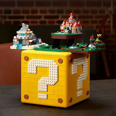 新店促銷樂高71395超級瑪麗馬力歐64問號磚塊積木盒子任天堂男孩拼裝玩具