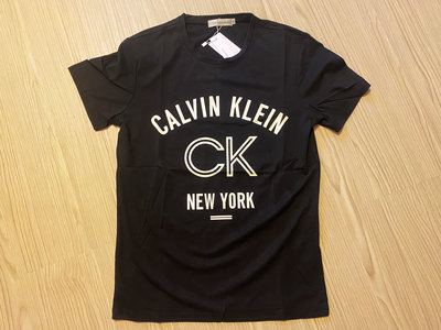 JFK 美國 Calvin Klein Jeans 短袖T恤 黑底/LOGO配色