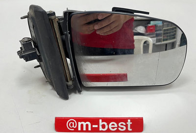 BENZ W140 W202 W210 照後鏡 後視鏡座總成 摺疊 廣角 含鏡片 (右邊 副駕駛邊) (7線) (日本外匯拆車品) 2108106016