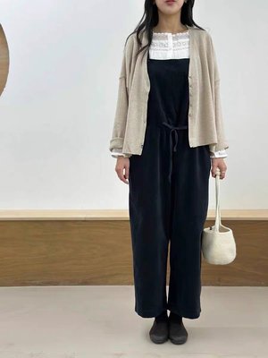 【2023山東玖月號】23SS！韓國製  YOOM  刺繡V領針織外套