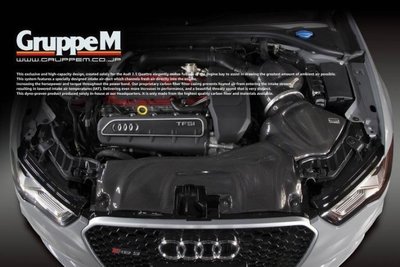 ✽顯閣商行✽日本Gruppe M 碳纖維進氣系統 Audi RS3 8V 進氣系統 升級 改裝