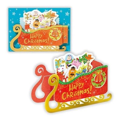 DISNEY迪士尼玩具總動員聖誕立體卡片(日本進口)