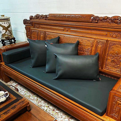 實木西皮沙發坐墊中式古典家用家居防水防滑紅木椅子座墊