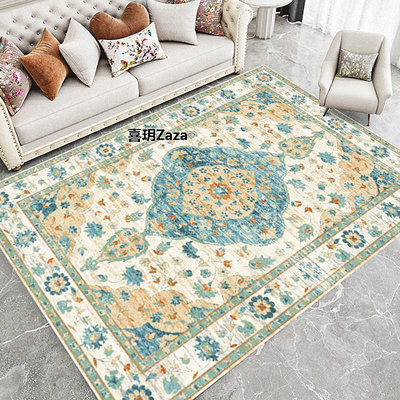新品歐美式客廳地毯北歐摩洛哥臥室沙發茶幾毯民族風復古波斯床邊地墊