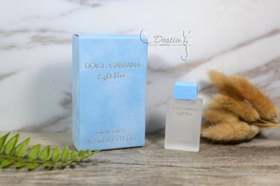 Dolce & Gabbana D&G 淺藍 Light Blue 女性淡香水 4.5ml 沾式 小Q香  附盒裝