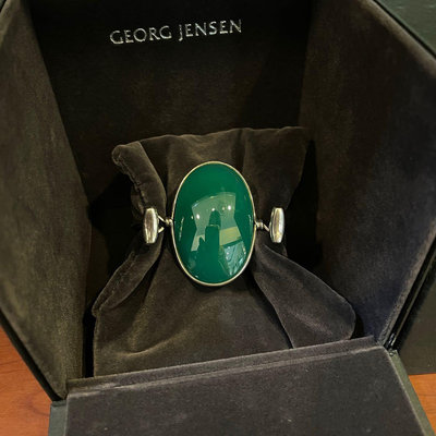 Georg Jensen 💋203A綠玉髓朵蘭大寶石手鐲 💋203A💋 喬治傑生